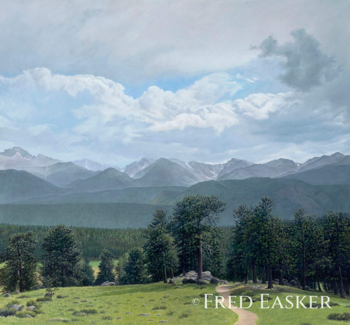 A Place To Start, oil painting by Iowa artist Fred Easker.