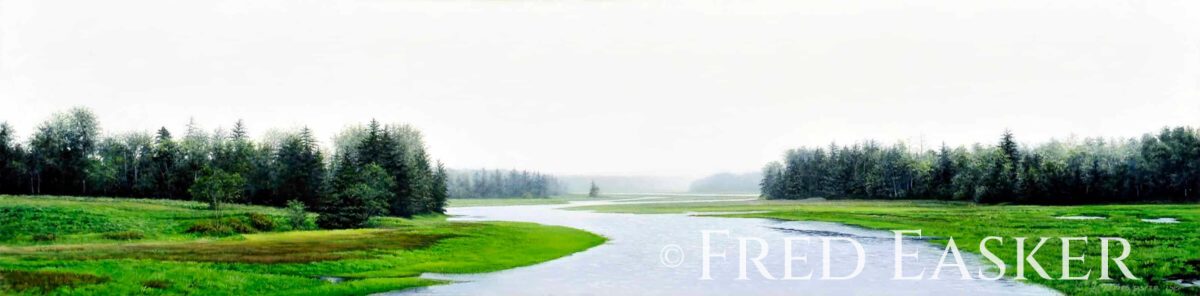 East Cove One, oil painting by Iowa artist Fred Easker.