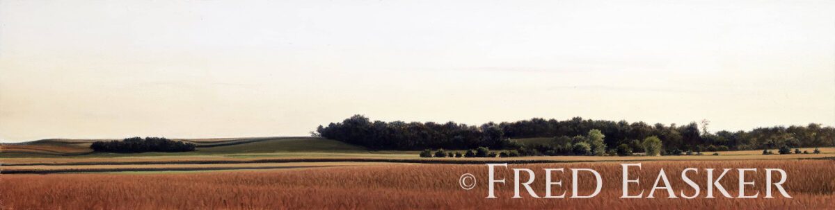 Paha Dusk, oil painting by Iowa artist Fred Easker.