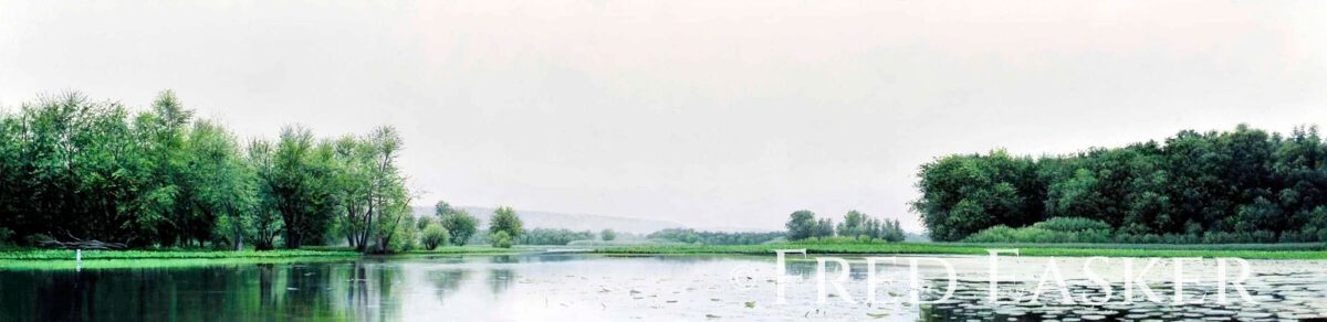 Prairie Landing, oil painting by Iowa artist Fred Easker.