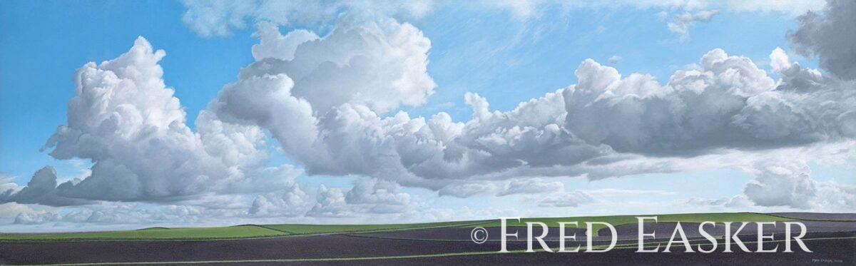 Spring Symphony, oil painting by Iowa artist Fred Easker.